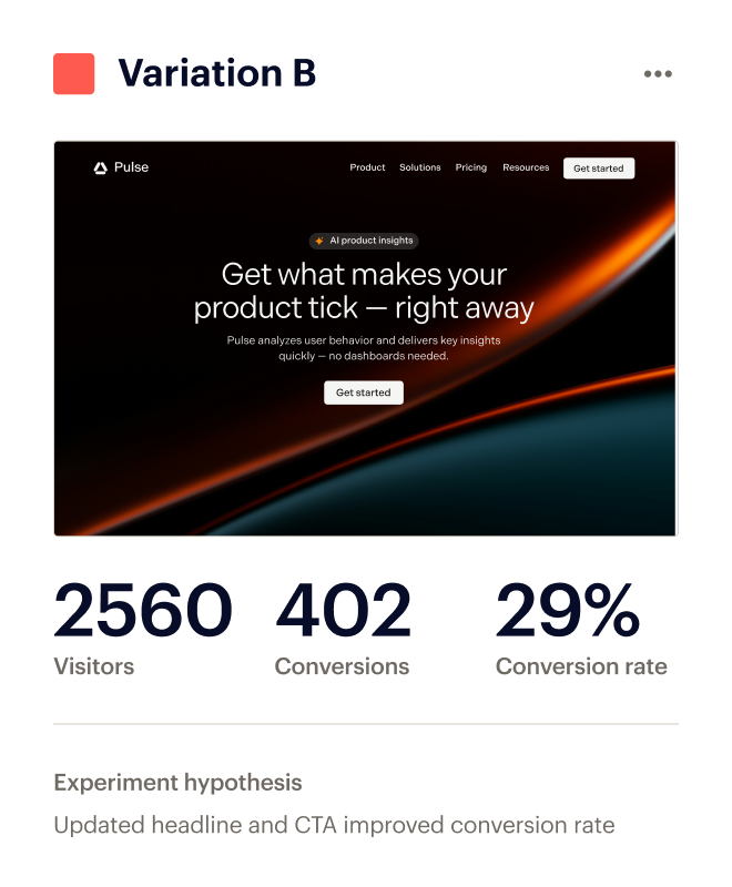 Test, learn, and improve
