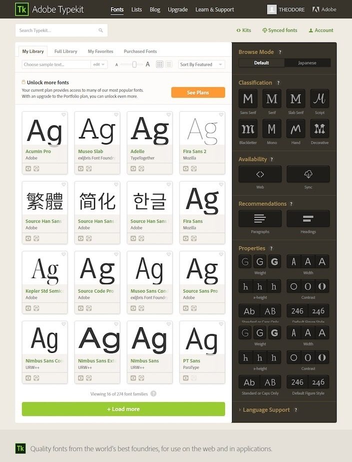 How to download adobe typekit fonts gratis