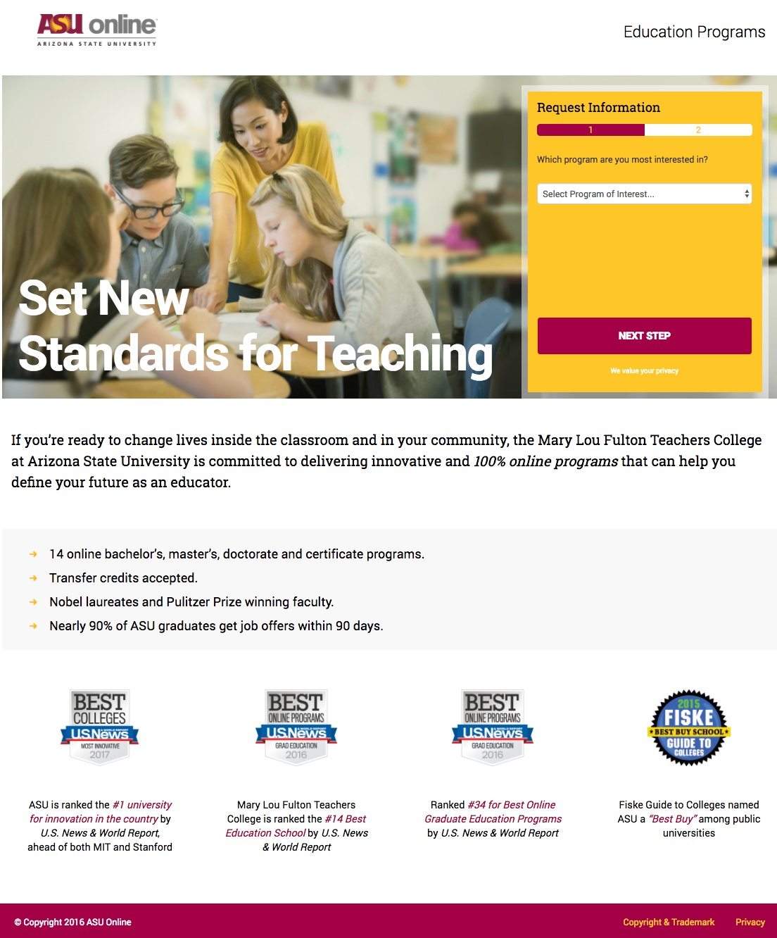 Education Landing Page That Drive Maximum Enrollment