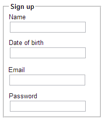 Form Showing Proper Space Between Text and Form Fields