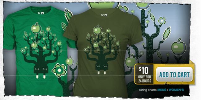 RIPT Apparel showing a great example of a button