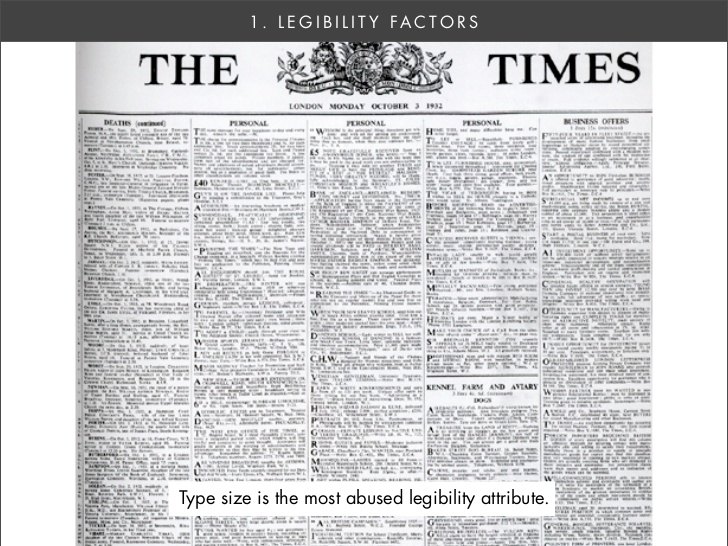 Illegible Type Font Example