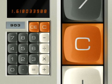 Skeuomorphic Design of a Calculator