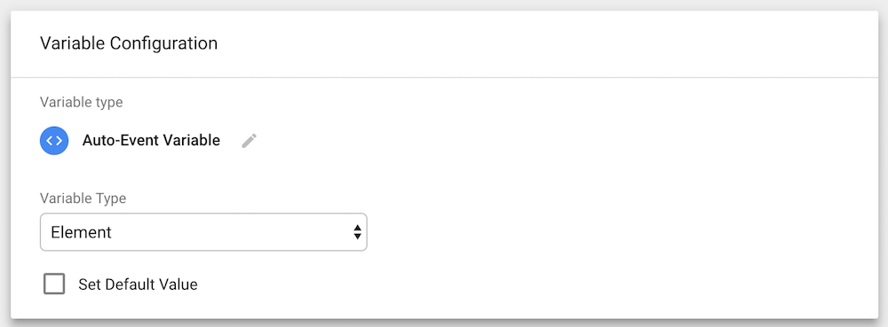 Google Tag Manager triggers element variable