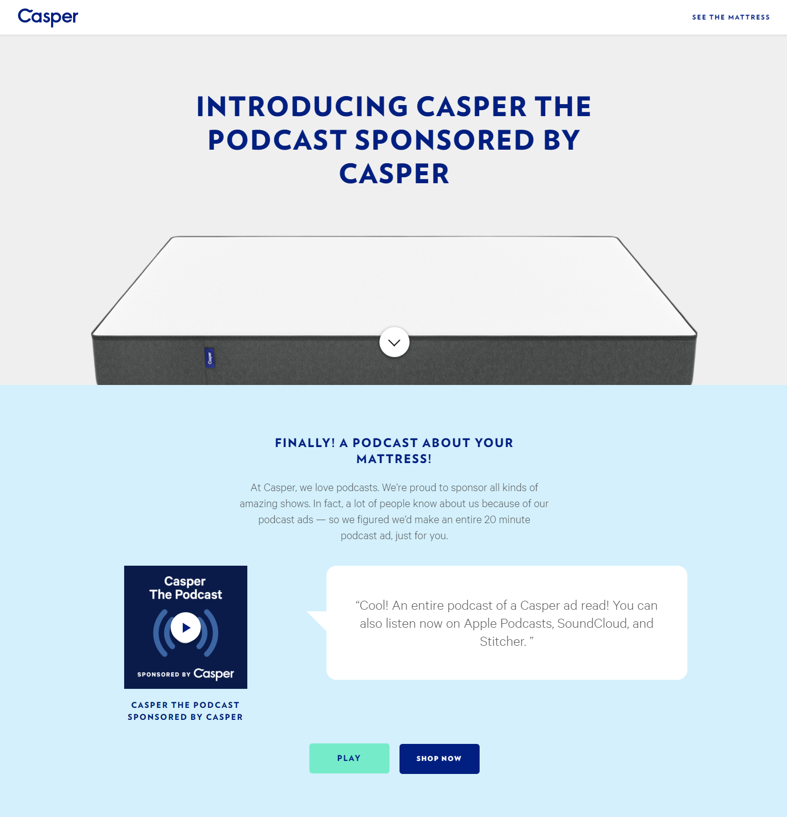 4 Casper Landing Page Examples to Give You Optimization Ideas