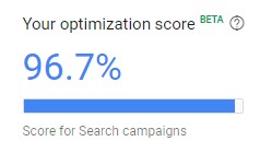 optimization score percentage
